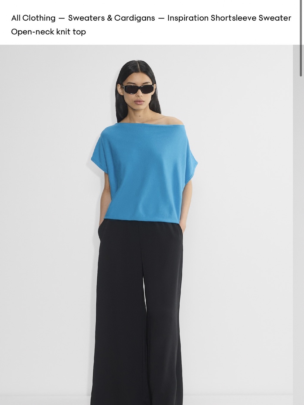 Aritzia Inspiration short sleeve sweater